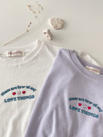 ラウンドネック刺繡ペインティングハート柄レタリングクロップマンツーマンＴシャツ綿マンツーマンＴシャツコットンマンツーマンＴシャツ