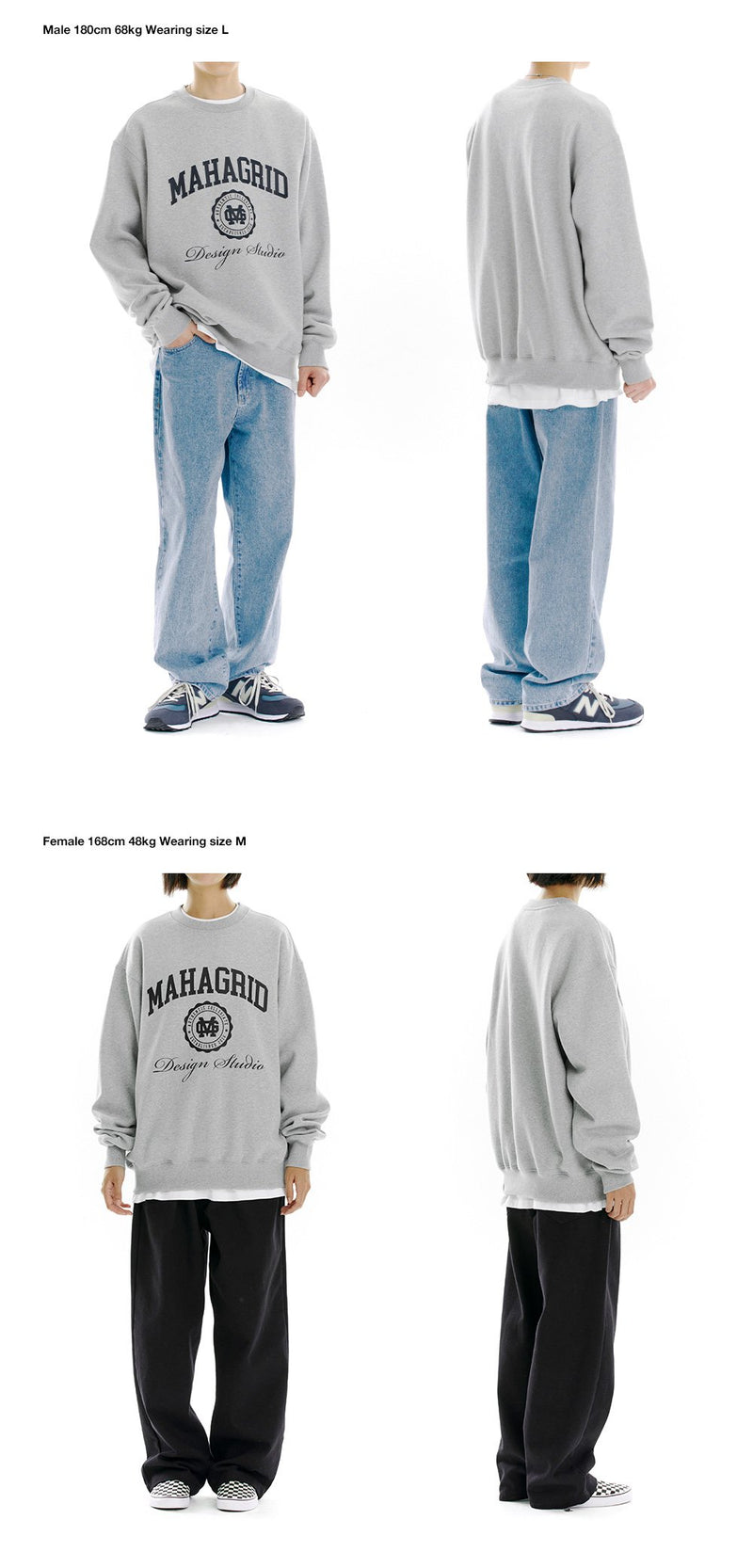 【mahagrid】 AUTHENTIC SWEATSHIRT