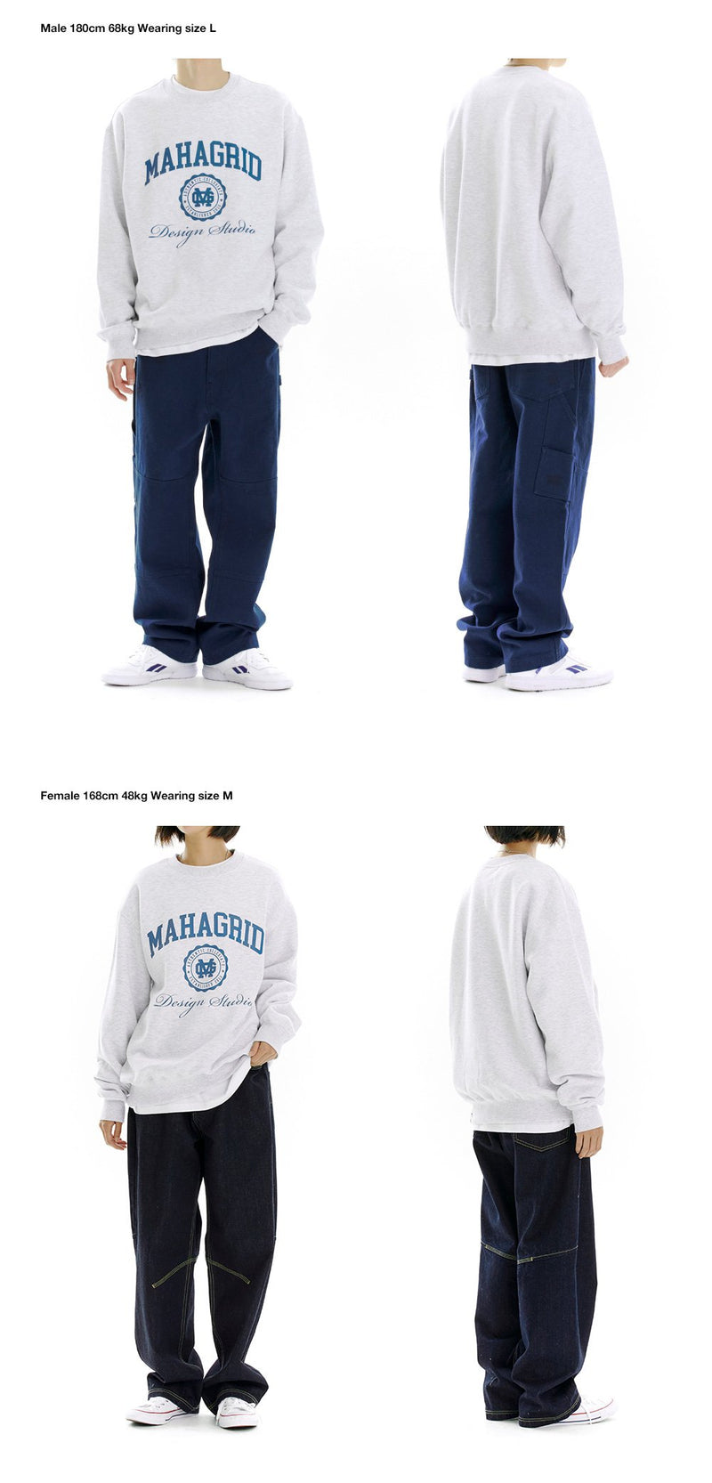 【mahagrid】 AUTHENTIC SWEATSHIRT