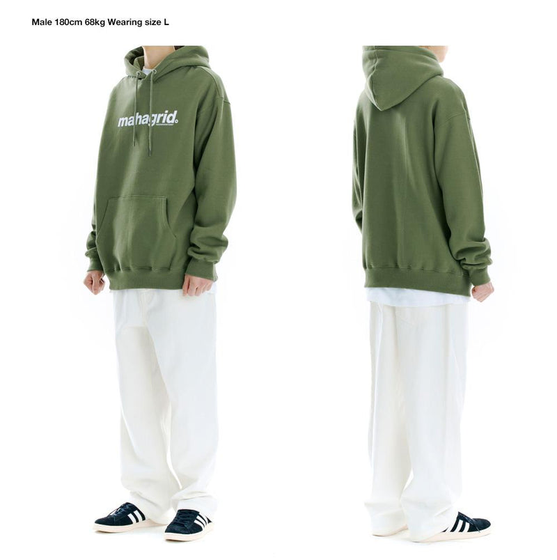 【mahagrid】 BASIC LOGO HOODIE