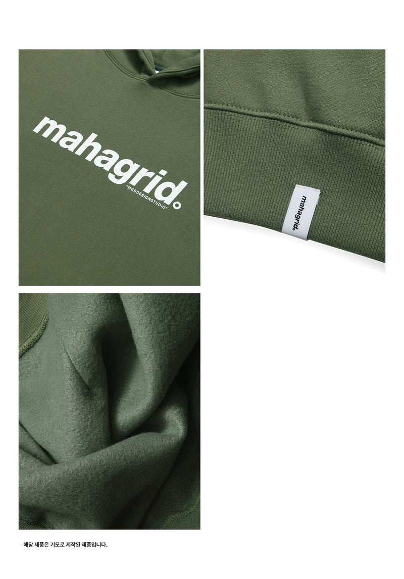 【mahagrid】 BASIC LOGO HOODIE