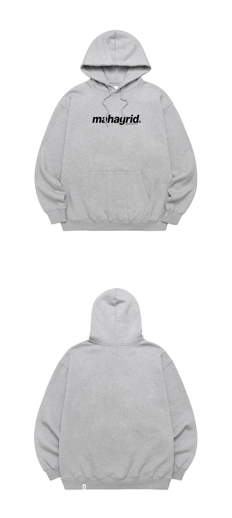 【mahagrid】 BASIC LOGO HOODIE