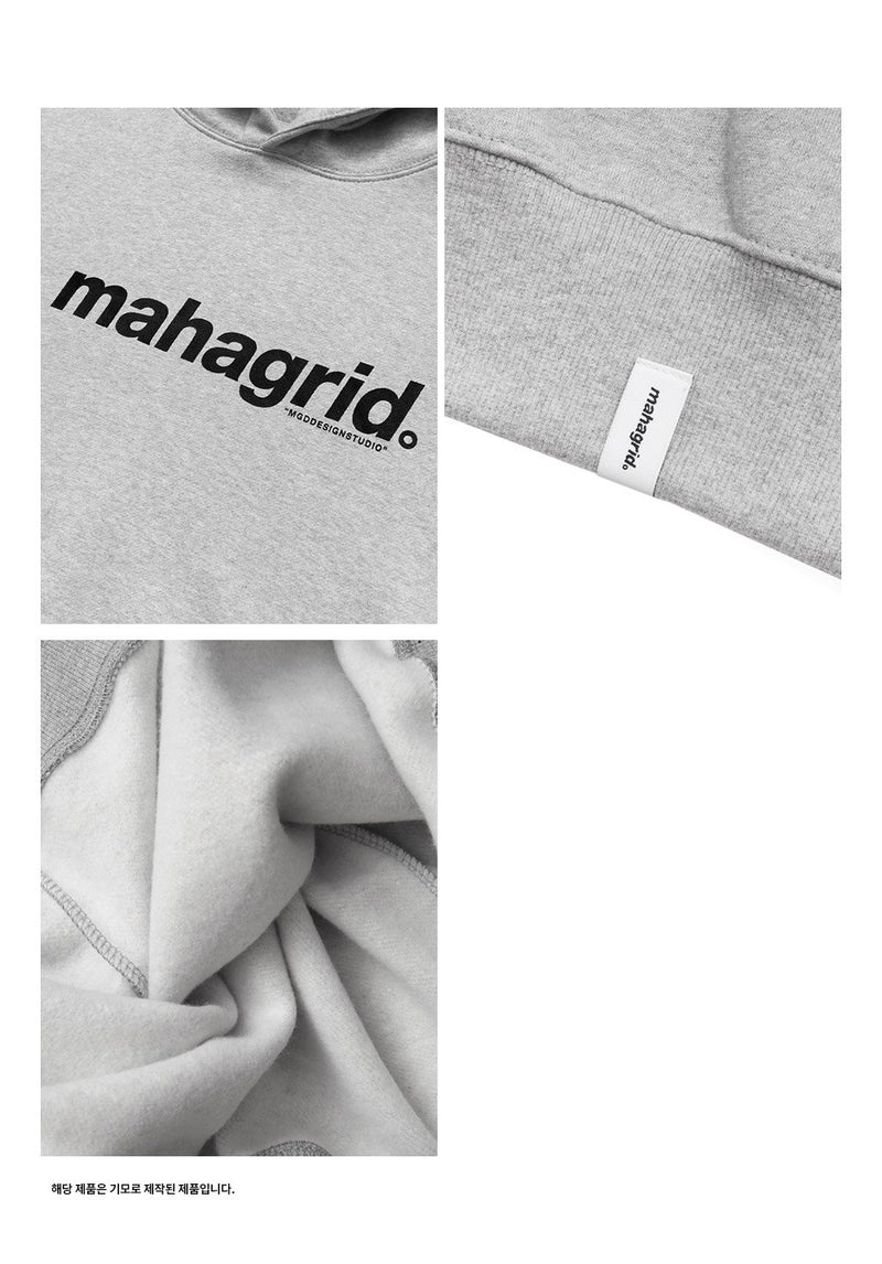 【mahagrid】 BASIC LOGO HOODIE