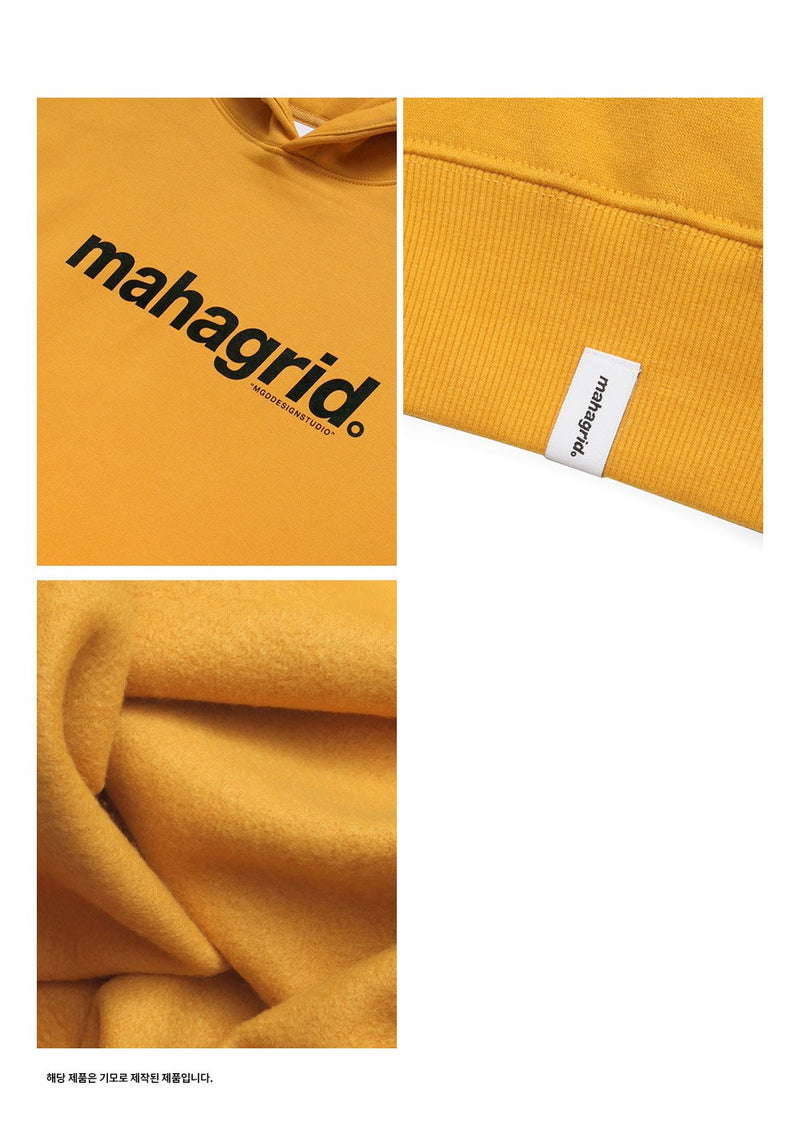 【mahagrid】 BASIC LOGO HOODIE