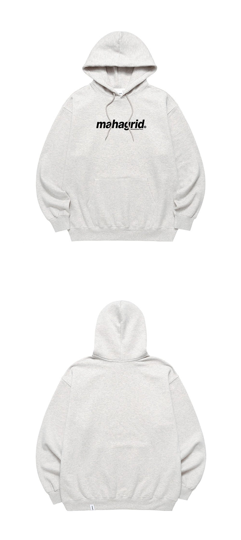 【mahagrid】 BASIC LOGO HOODIE