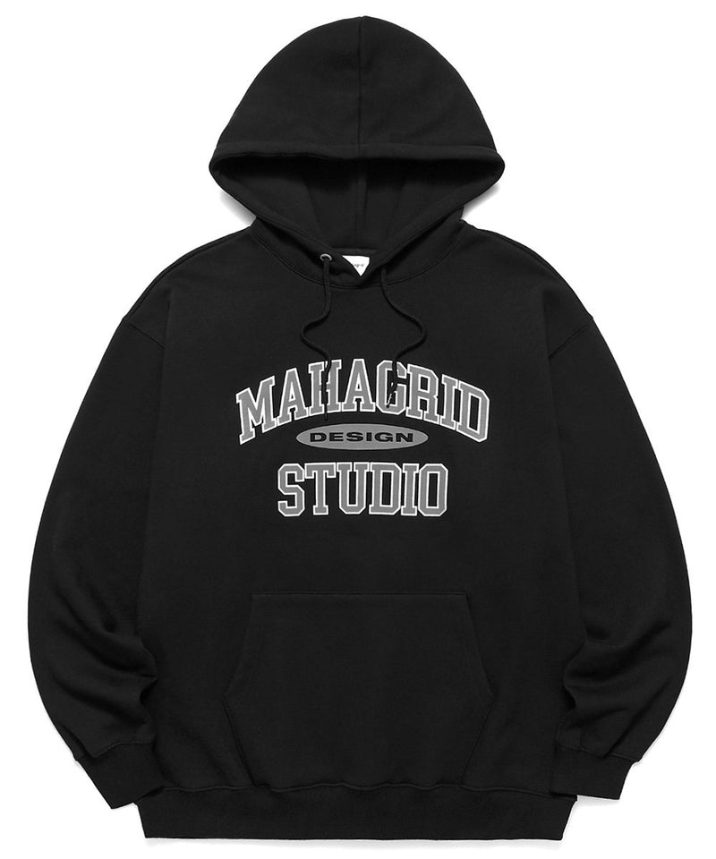 【mahagrid】 COLLEGE LOGO HOODIE