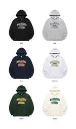 【mahagrid】 COLLEGE LOGO HOODIE