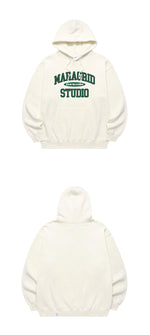 【mahagrid】 COLLEGE LOGO HOODIE