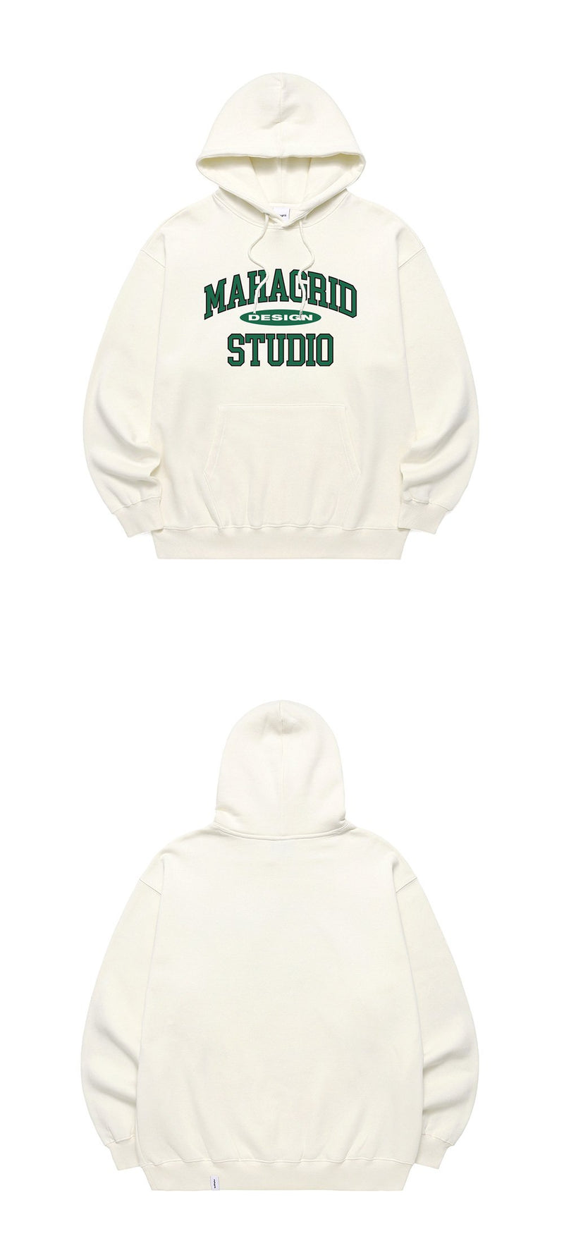 【mahagrid】 COLLEGE LOGO HOODIE