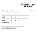 【mahagrid】 COLLEGE LOGO HOODIE