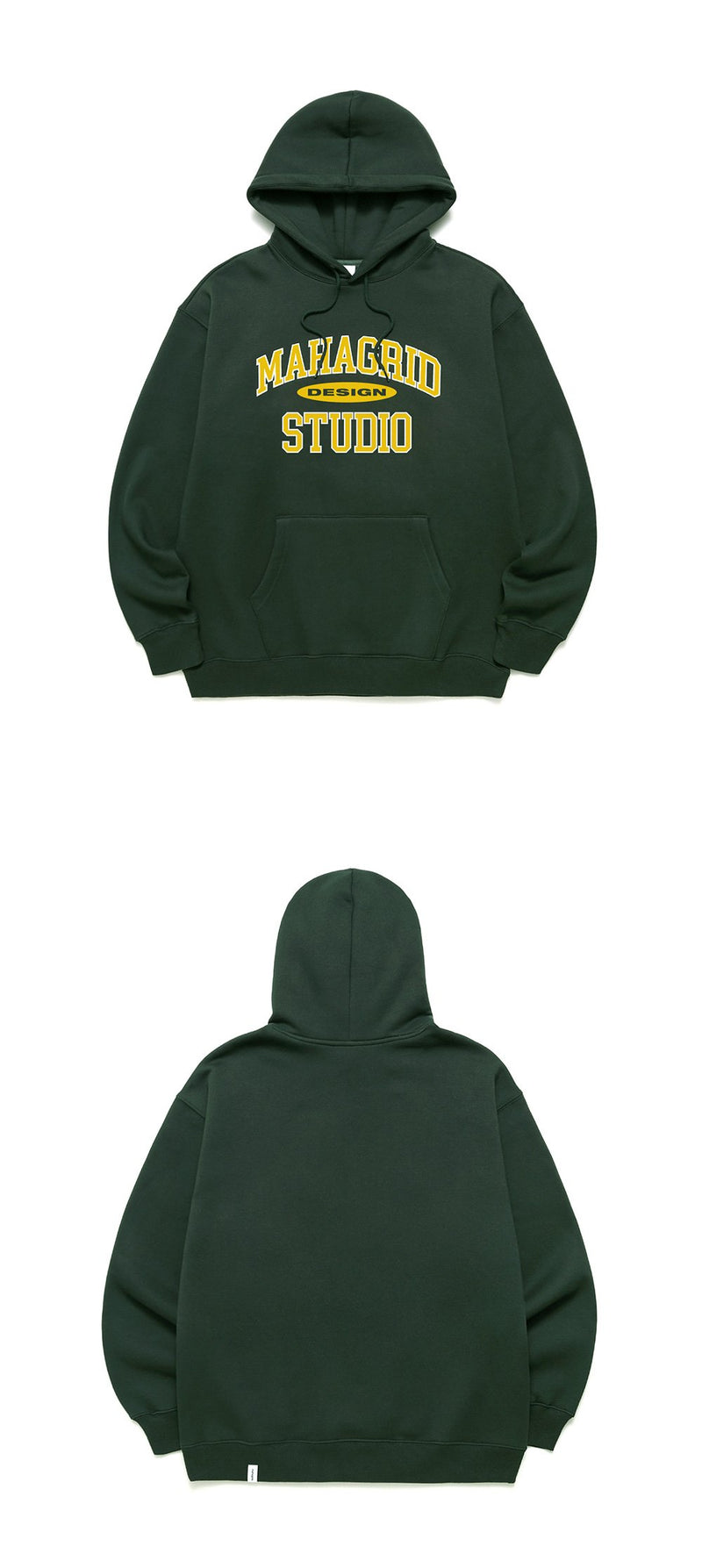 【mahagrid】 COLLEGE LOGO HOODIE