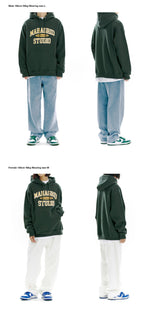 【mahagrid】 COLLEGE LOGO HOODIE