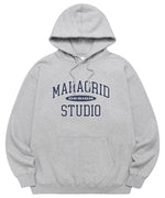 【mahagrid】 COLLEGE LOGO HOODIE