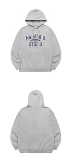 【mahagrid】 COLLEGE LOGO HOODIE