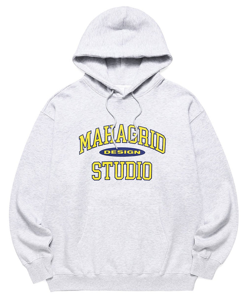 【mahagrid】 COLLEGE LOGO HOODIE