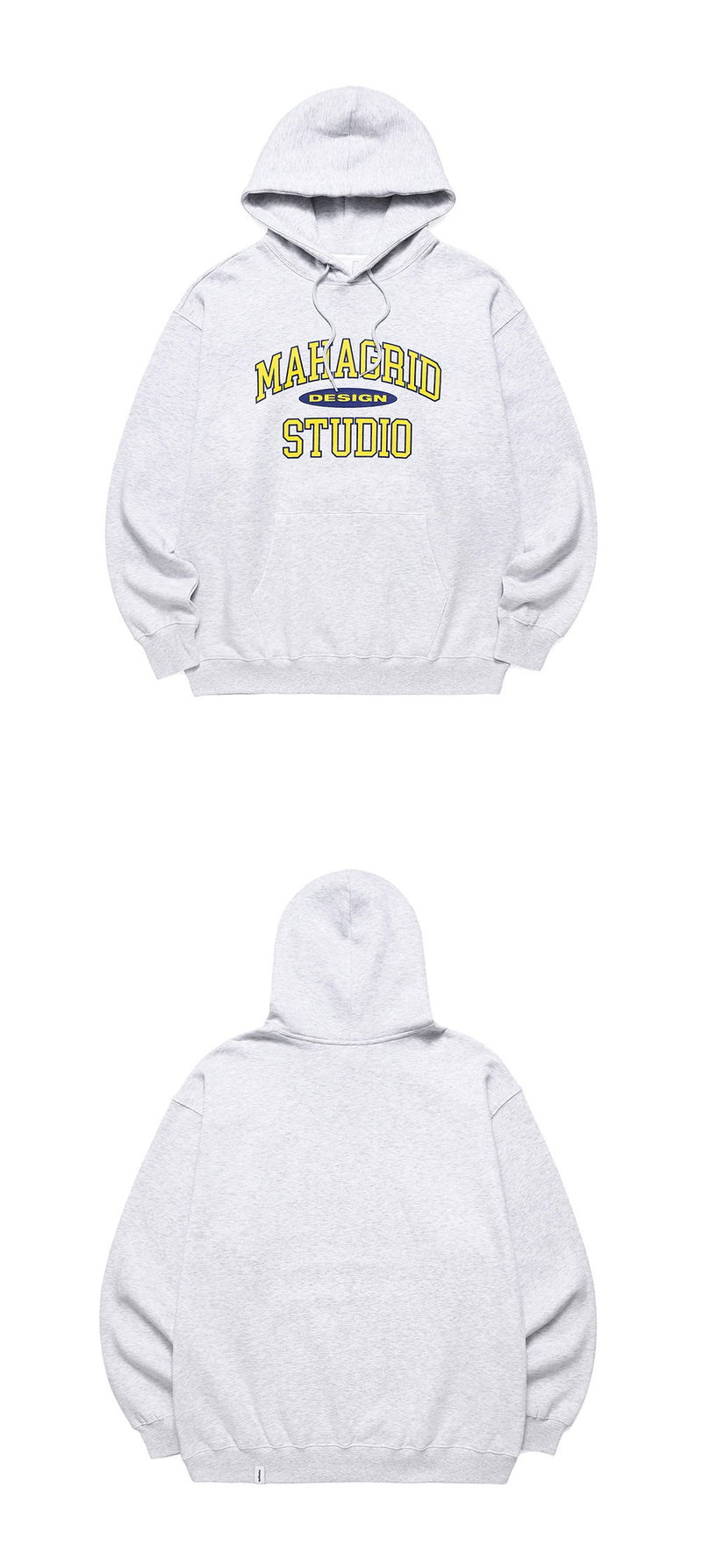 【mahagrid】 COLLEGE LOGO HOODIE