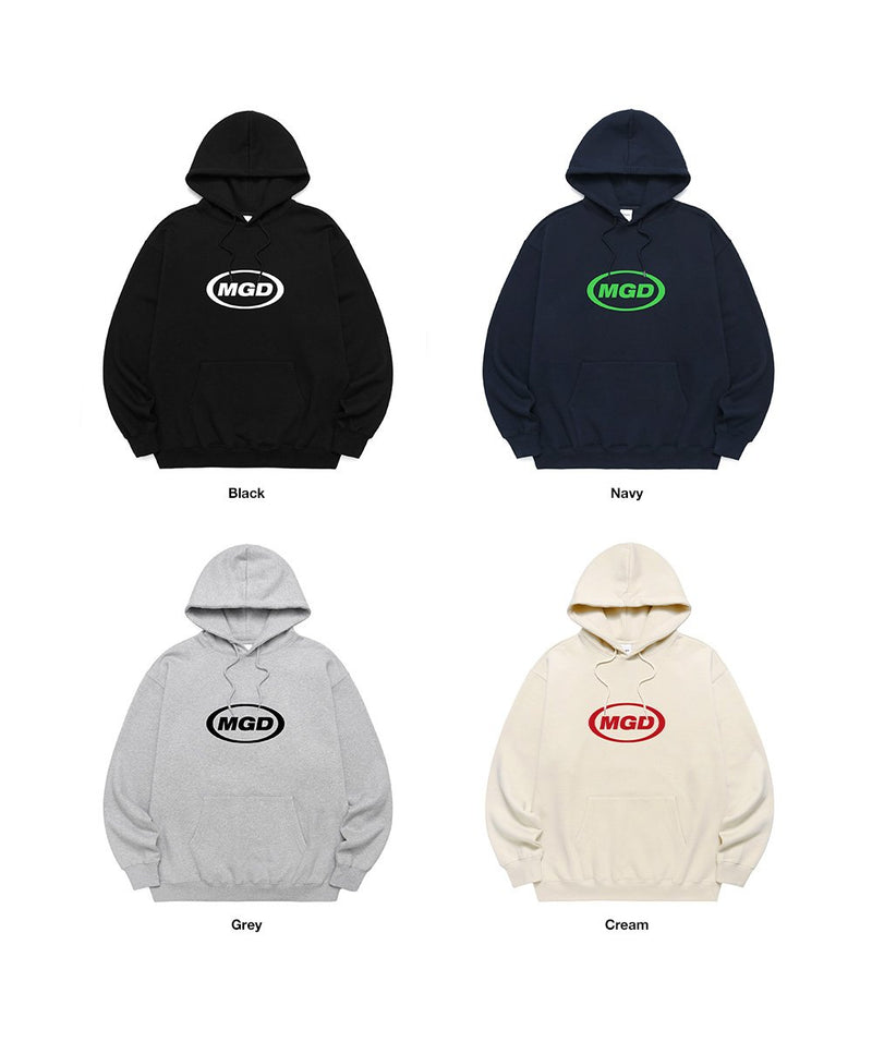 【mahagrid】 MGD OVAL LOGO HOODIE