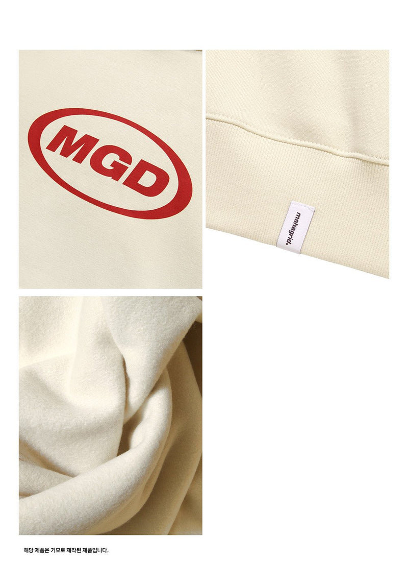 【mahagrid】 MGD OVAL LOGO HOODIE