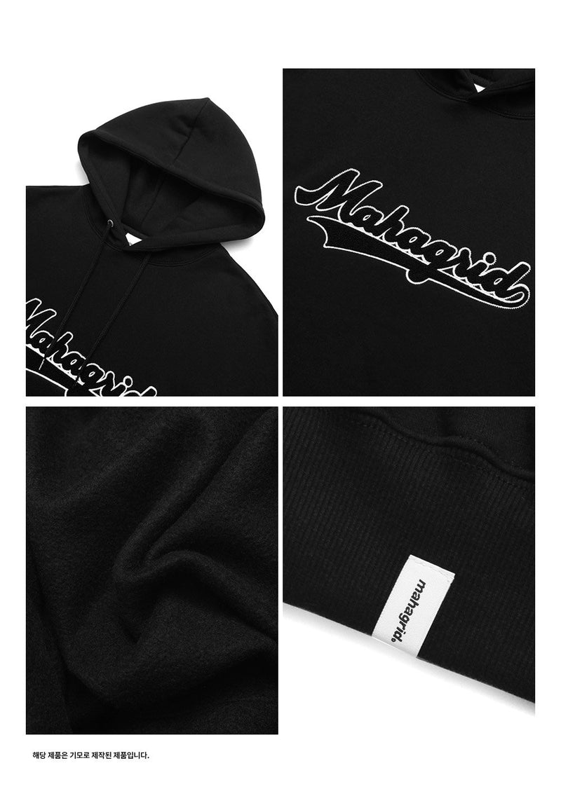 【mahagrid】 OLD SCHOOL LOGO HOODIE