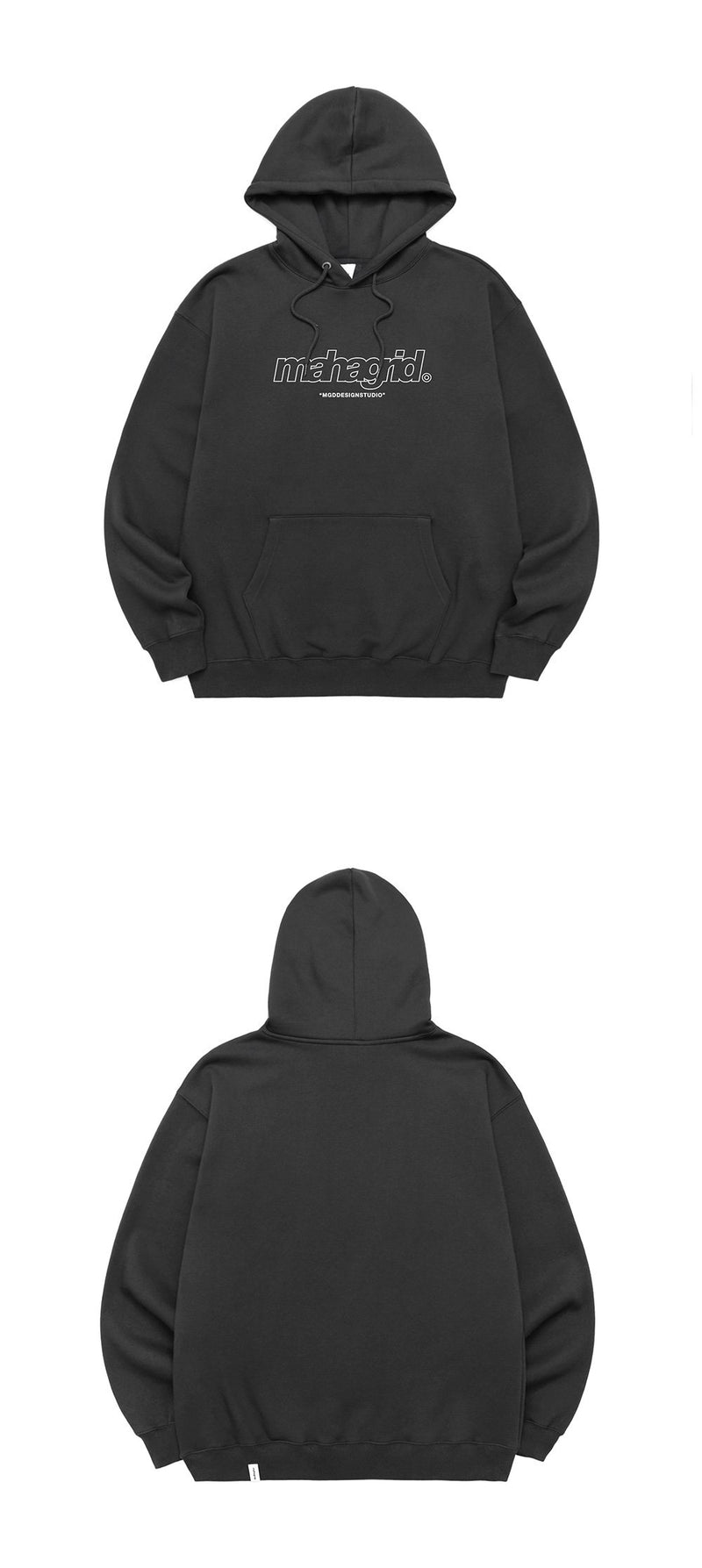 【mahagrid】 THIRD LOGO HOODIE