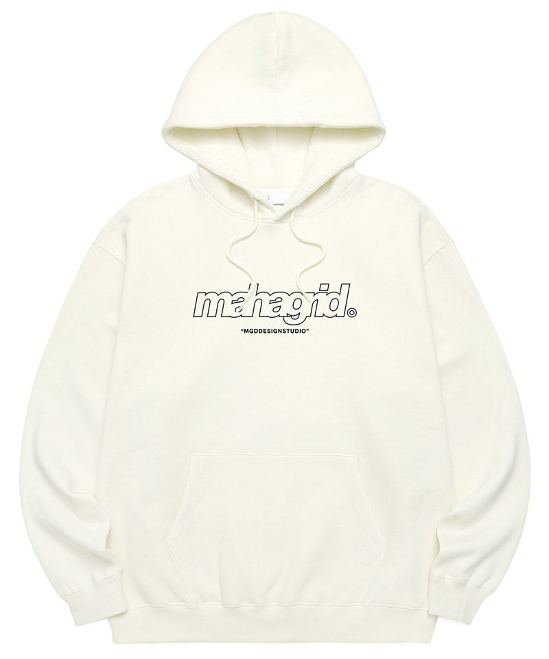 【mahagrid】 THIRD LOGO HOODIE