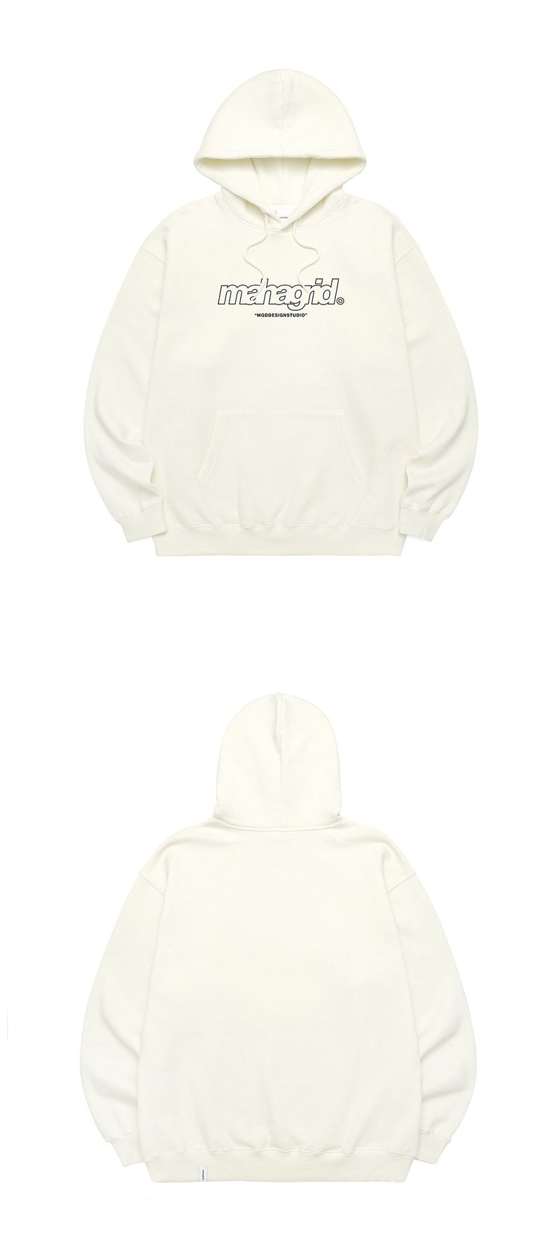 【mahagrid】 THIRD LOGO HOODIE