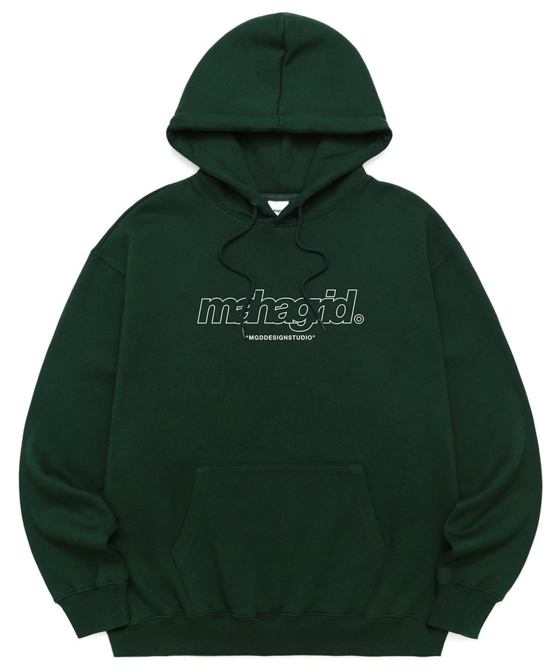 【mahagrid】 THIRD LOGO HOODIE