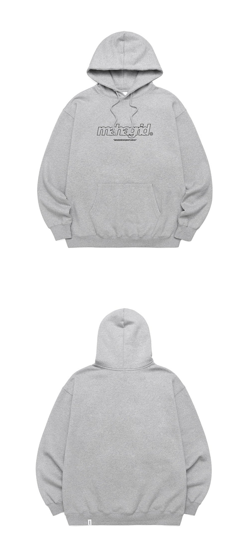 【mahagrid】 THIRD LOGO HOODIE