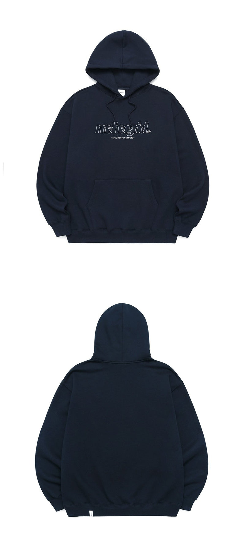 【mahagrid】 THIRD LOGO HOODIE