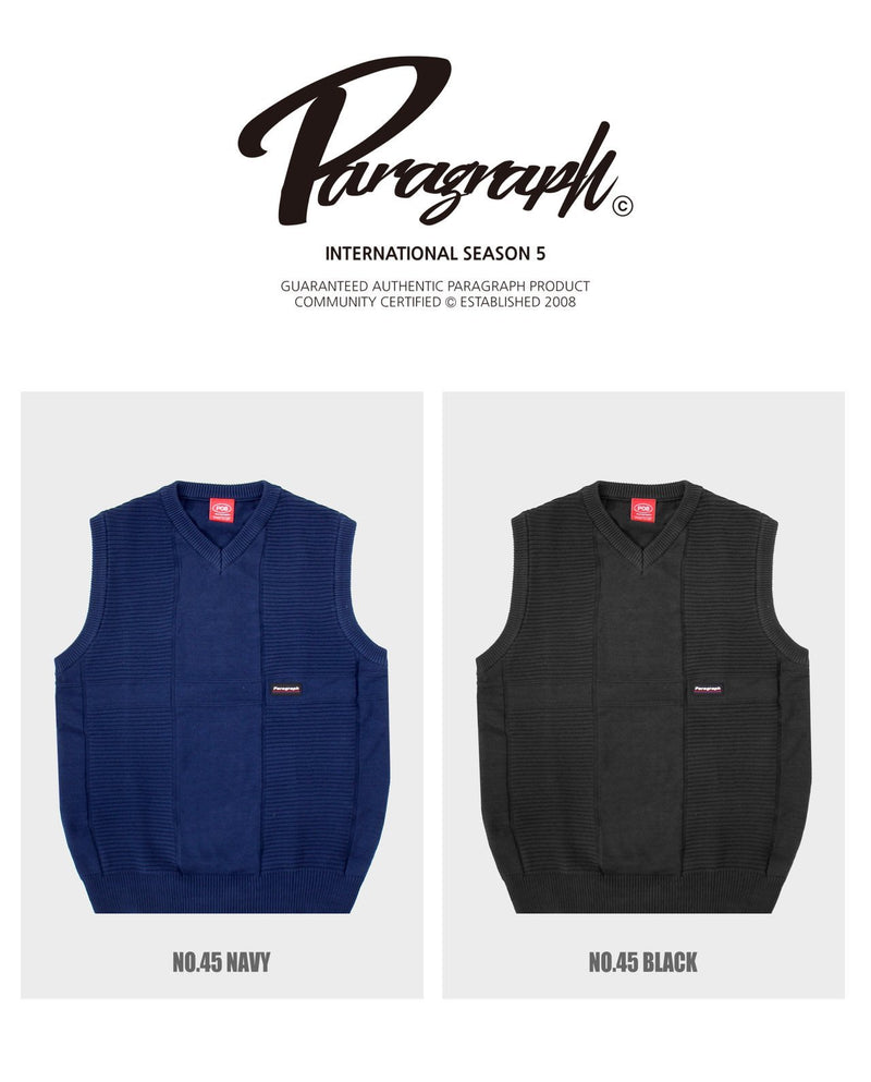 【paragraph】 21FW ニットベスト